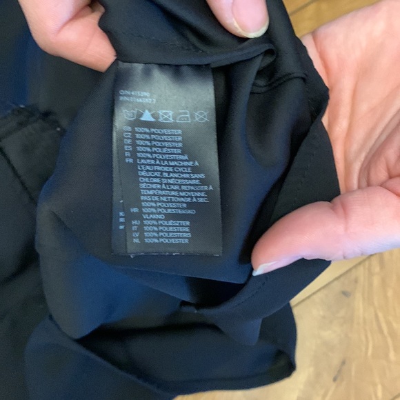 H&M black 3/4 semi sheer shirt 8 - Picture 7 of 7
